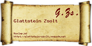 Glattstein Zsolt névjegykártya